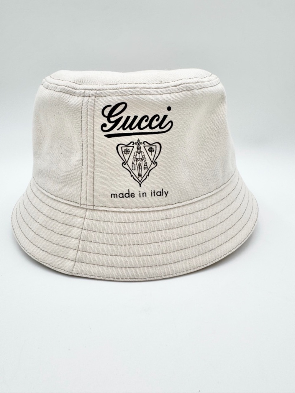 Gucci Printed Cotton Canvas Bucket Hat - L - Picture 2 of 6